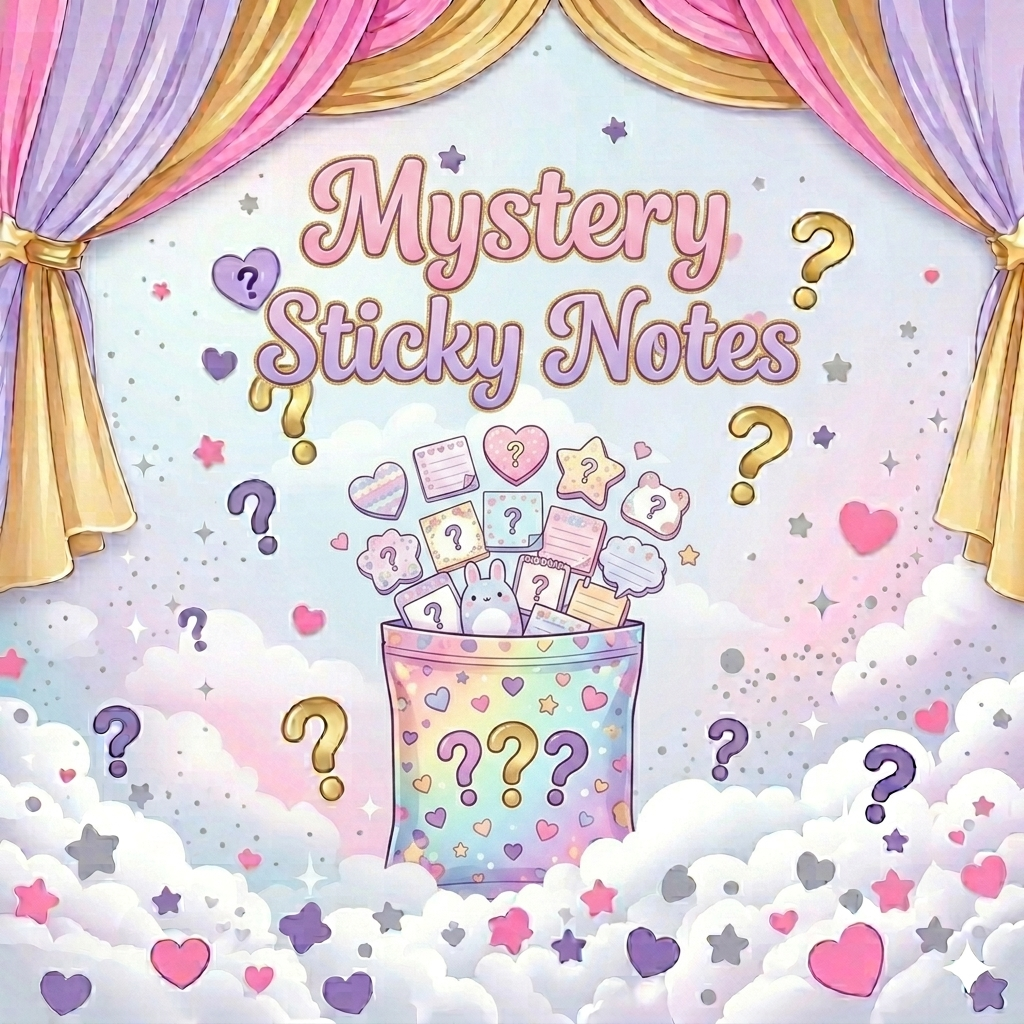 Sticky Notes Mystery Bag | Cute Surprise